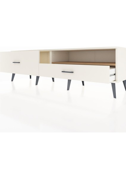 Hyperion Tv Ünitesi Tek Raflı 2 Çekmeceli 176X44X51 Aytaşı-Çam/aytaşı fırsatları