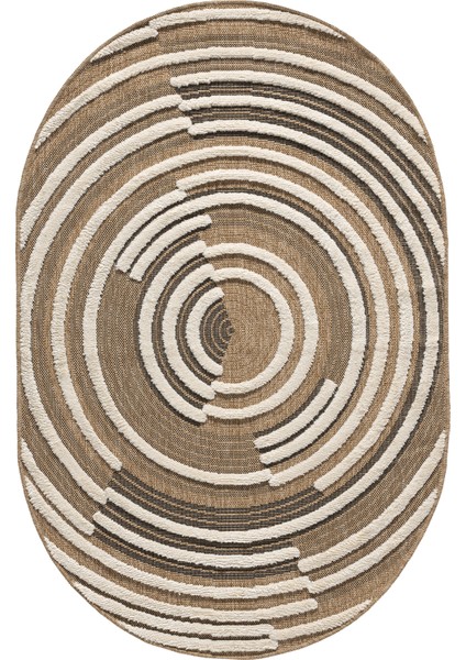 Marakeş Siyah Oval Halı Salon Oturma Odası Çocuk Odası Yatak Odası Halısı 674O