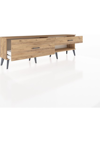 Arges Tv Ünitesi 2 Çekmeceli 176X30X51 Çam-Çam/çam indirimleri