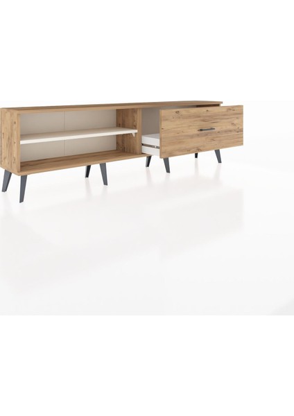 Arges Tv Ünitesi Tek Raflı Tek Çekmeceli 176X30X51 Çam-Aytaşı/çam indirimleri