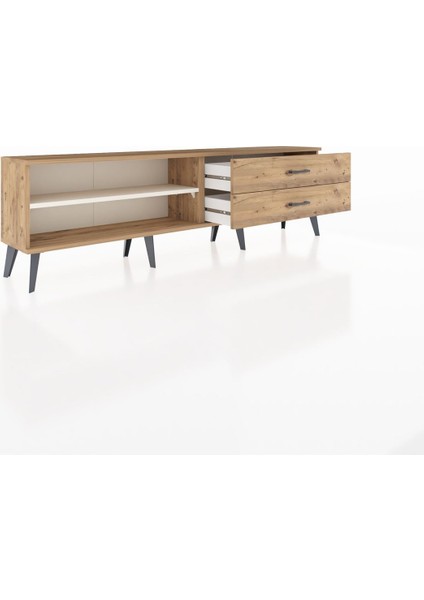 Arges Tv Ünitesi Tek Raflı 2 Çekmeceli 176X30X51 Çam-Aytaşı/çam indirimleri