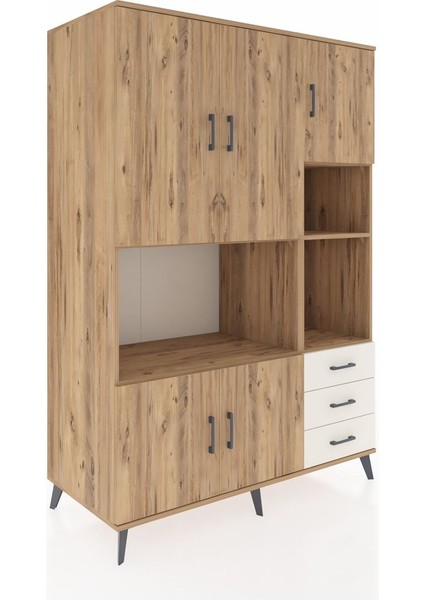 Kronos Dolap 9 Raflı 3 Çekmeceli 5 Kapaklı 132X59X195 Çam-Çam/aytaşı fiyatları