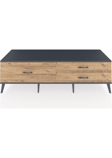 Kronos Tv Ünitesi 3 Çekmeceli 176X59X51 Aytaşı-Antrasit/çam