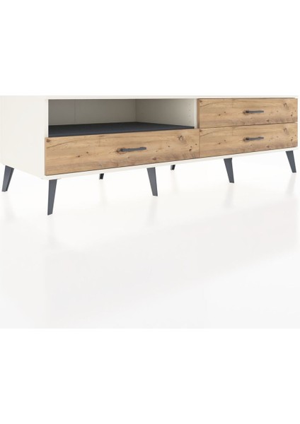 Kronos Tv Ünitesi Tek Raflı 3 Çekmeceli 176X59X51 Aytaşı-Antrasit/çam fiyatları
