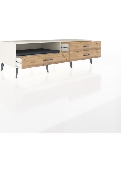 Kronos Tv Ünitesi Tek Raflı 3 Çekmeceli 176X59X51 Aytaşı-Antrasit/çam indirimleri