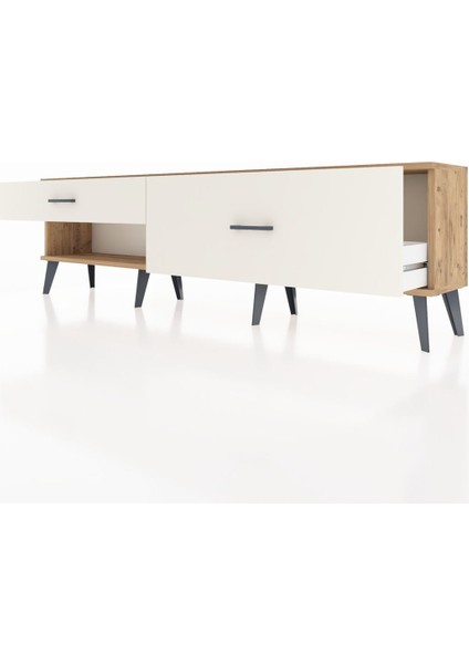 Arges Tv Ünitesi 2 Çekmeceli 176X30X51 Çam-Çam/aytaşı fırsatları