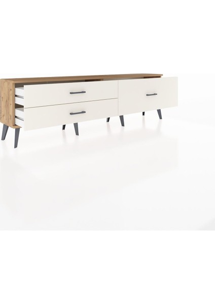 Arges Tv Ünitesi 3 Çekmeceli 176X30X51 Çam-Çam/aytaşı indirimleri