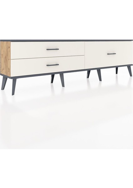 Arges Tv Ünitesi 3 Çekmeceli 176X30X51 Çam-Antrasit/aytaşı fiyatları