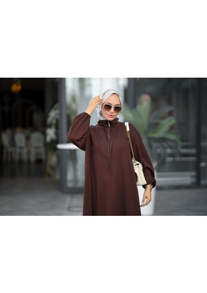 Tesettür Feza Takım Kahverengi fiyatları