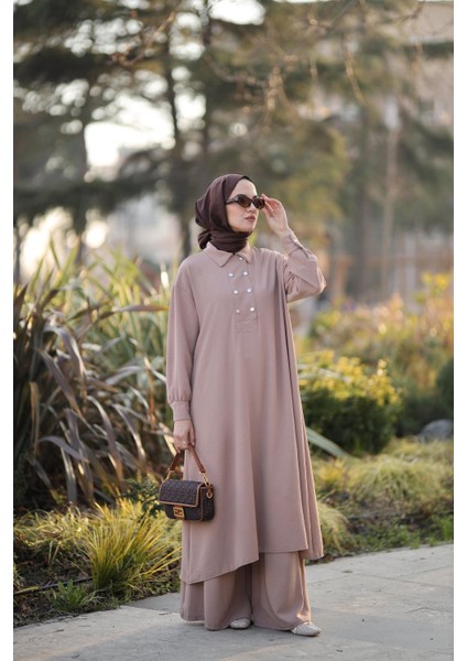 Tesettür Alya Takım Vizon