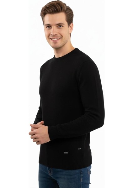 Erkek Sıfır Yaka Kazak Petek Örgü Klasik Kalıp 5243C BGL-ST04859 fiyatları