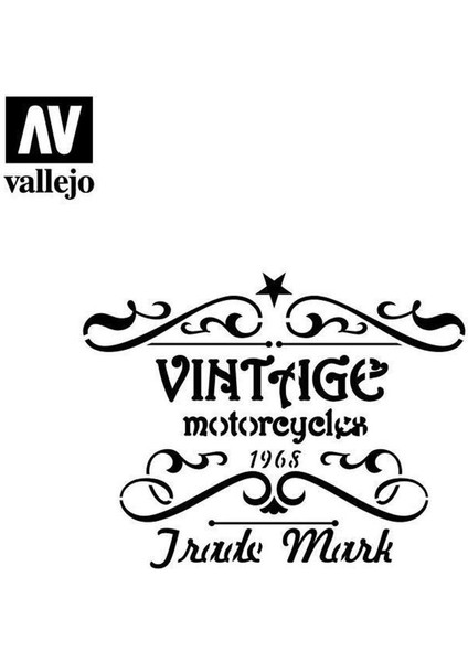 ST-LET005 1/35 Nostaljik Motorsiklet Garajı Şeması Esnek Boya Şablonu fiyatları