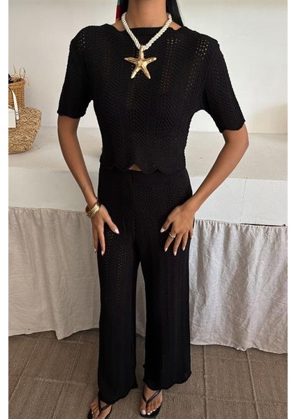 Triko Bluz Pantolon Ikili Takım 10084-025