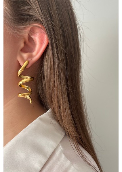 Paslanmaz Çelik 316L Spiral Sarmal Küpe