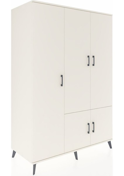 Kronos Dolap 7 Raflı 5 Kapaklı Tek Askılı 132X59X195 Aytaşı-Aytaşı/antrasit fiyatları