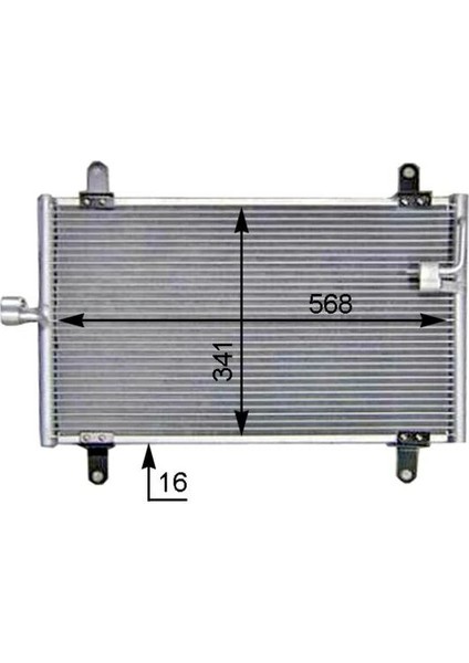 KLİMA KONDENSERİ DUCATO-BOXER-JUMPER 1994-2006 506X349X22 6455 T3 1312857080