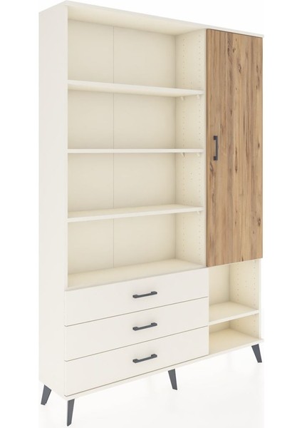 Arges Dolap 9 Raflı 3 Çekmeceli Tek Kapaklı 132X30X195 Aytaşı-Çam/aytaşı fiyatları