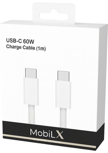 Mobilx Huawei Pura 70 Uyumlu 60W Type-C To Type-C Örgülü Şarj ve Data Kablosu (1m) fiyatları