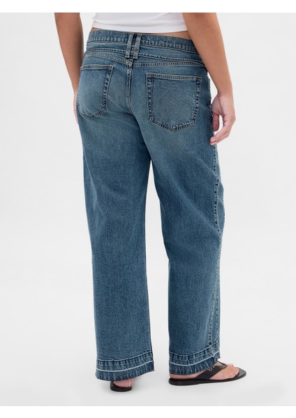 Kadın Açık Mavi Low Rise '90S Loose Jean Pantolon modelleri
