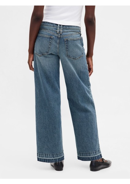 Kadın Açık Mavi Low Rise '90S Loose Jean Pantolon indirimleri