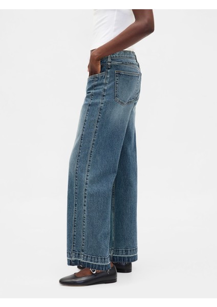 Kadın Açık Mavi Low Rise '90S Loose Jean Pantolon