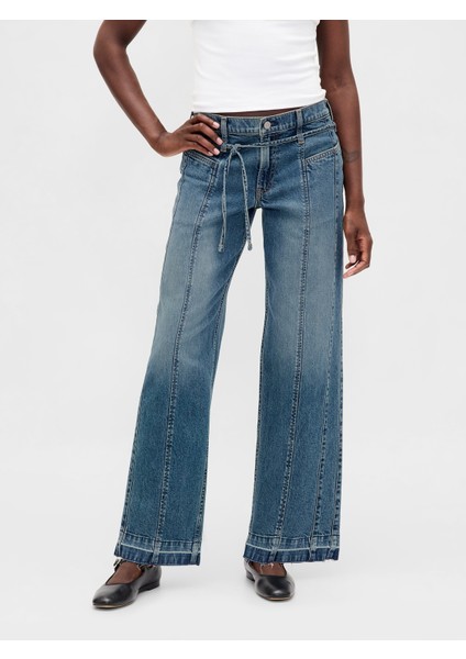 Kadın Açık Mavi Low Rise '90S Loose Jean Pantolon