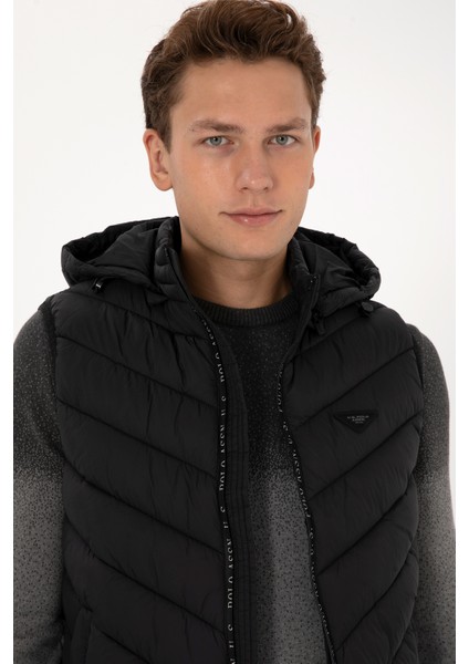 Erkek Siyah Yelek (Dokuma) 50310038-VR046 fiyatları