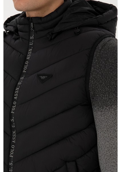 Erkek Siyah Yelek (Dokuma) 50310038-VR046