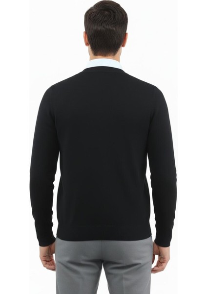 Erkek Düğmeli Hırka Cepli Çelik Örgü Klasik Kalıp 5212M BGL-ST04848 modelleri