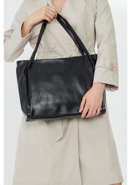 Esmarie Siyah Çift Saplı Salaş Kadın Omuz, Kol ve El Çantası fiyatları