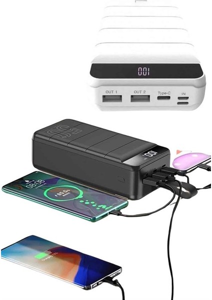 Lvsqvr Hızlı Taşınabilir 50.000 Mah Powerbank LED Ekran Android ve Ios Uyumlu indirimleri