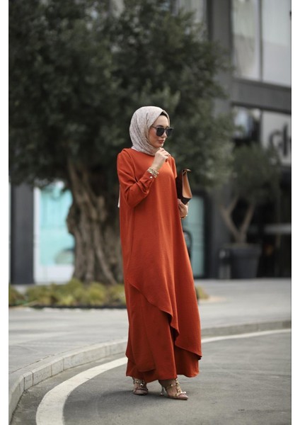 Tesettür Ayrobin Hera Elbise Kiremit fiyatları