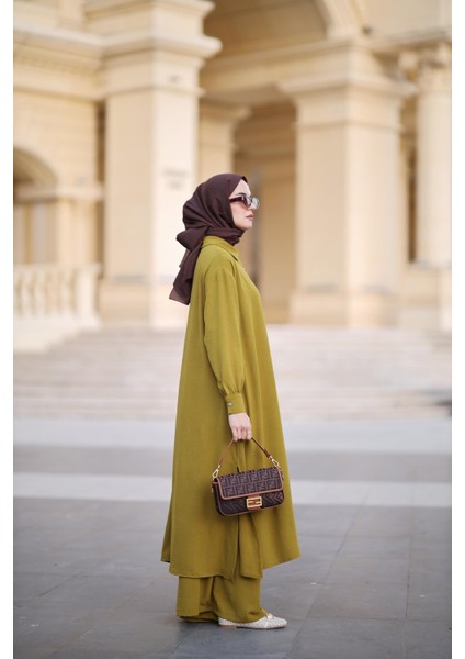 Tesettür Alya Takım Yağ Yeşili fiyatları