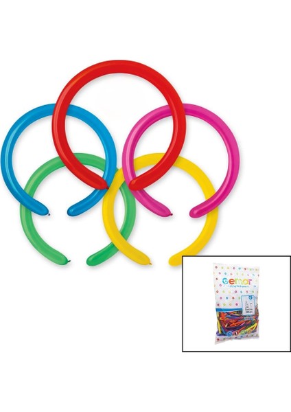 Sosis Uzun Balon 2 Inç - 5cm - 100PCS (5148)