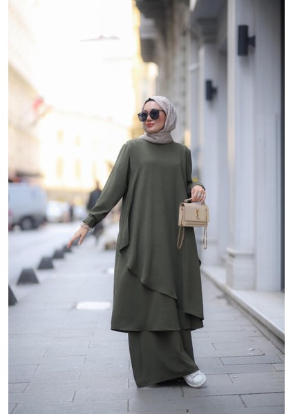 Tesettür Lina Takım Haki