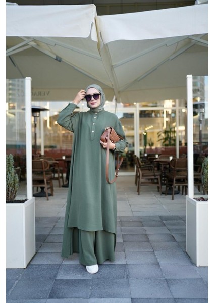 Tesettür Saye Takım Haki
