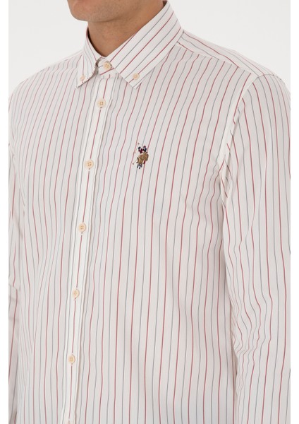 Erkek Bordo Gömlek Desenli 50308516-VR014