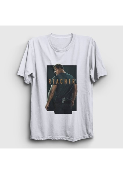 Unisex Beyaz Alan Ritchson Reacher T-Shirt