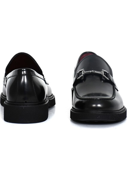 Hakiki Açma Deri Loafer Siyah Erkek Ayakkabı Eva Taban - 2000 fırsatları