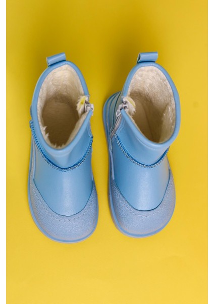 Jasmin Mavi Ters Dikiş Detaylı Içi Kürklü Çocuk Bot fırsatları