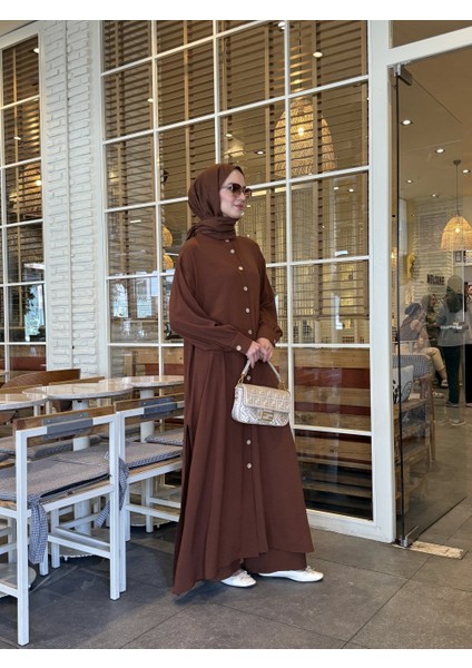 Tesettür Efsun Takım Kahverengi fiyatları