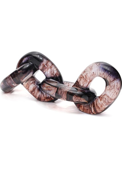 Dekoratif Transparan Kalın Kahverengi Zincir (26 Cm) fiyatları