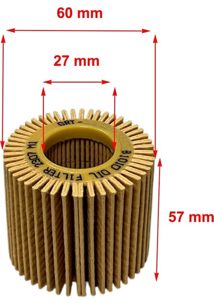 Toyota Verso 1.6 97 Kw, 1.8 108 Kw Verso S 1.33 73 Kw 2009-2018 Yağ Filtresi fiyatları