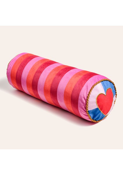 Hansı Dijital Baskılı Dolgulu Kırlent 17x47 Cm Kırmızı - Pembe