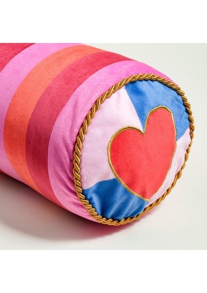 Hansı Dijital Baskılı Dolgulu Kırlent 17x47 Cm Kırmızı - Pembe modelleri