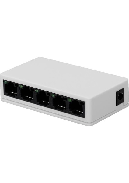 Nr3 5 Port LED Işıklı Switch 100MBPS Ethernet Internet Dağıtıcı Ağ Hub Ev Ofis Için