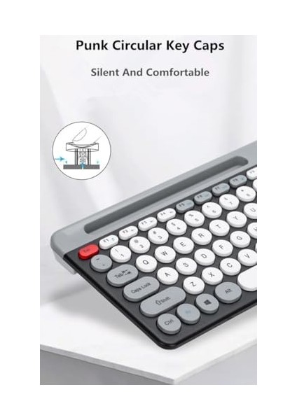 Bluetooth Klavye Mouse Kablosuz Klavye ve Rgb Mouse Set 2.4g Bluetooth ve Batarya Taşınabilir Hafif ve Ince Tasarım ZYG-806 fiyatları