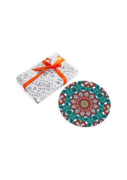 Renkli Mandala Tasarımlı Yuvarlak Mouse Pad - Mousepad - Mouse Pad - Fare Altlığı modelleri