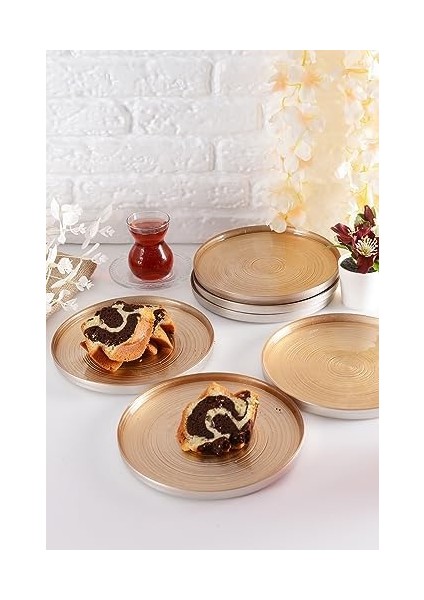 Cam Pasta-Kek-Tatlı Tabağı 6'lı Kahve/ ( ) fiyatları