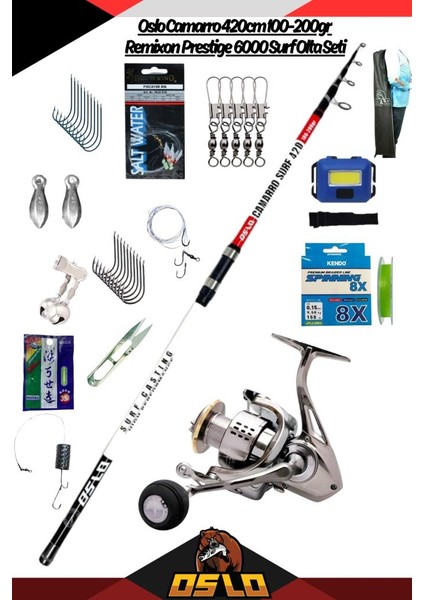 Camarro 420CM 100-200GR Remixon Prestige 6000 Surf Olta Seti